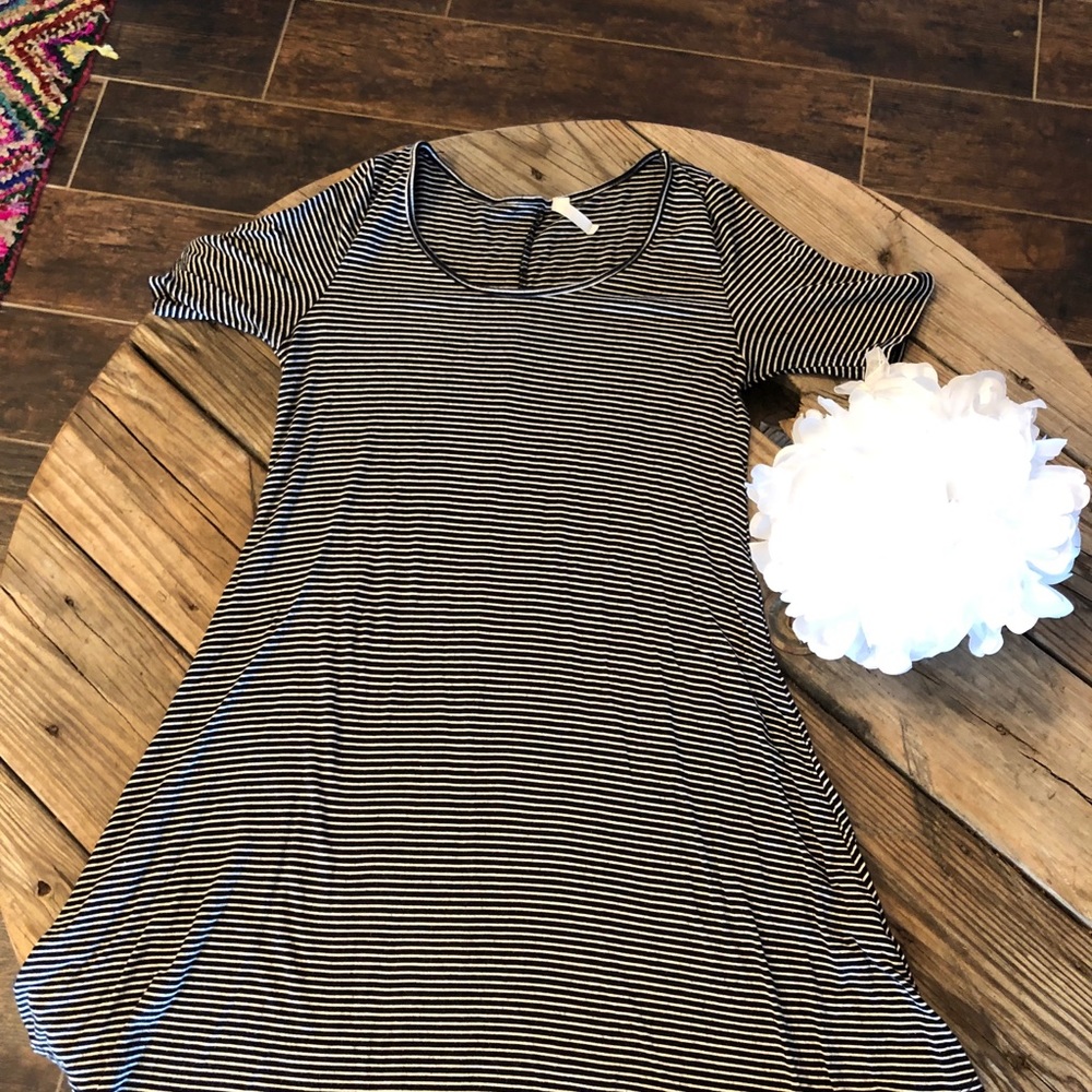 Striped t shirt dress